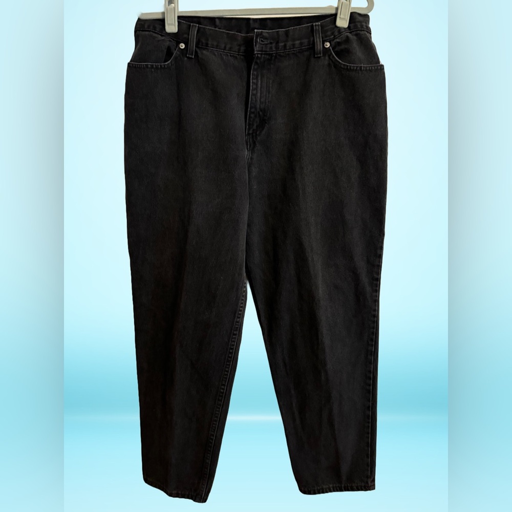 90s Y2K Faded Glory Women’s High WaistTaper Leg Jeans Faded Black Grunge size 14